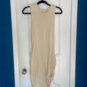 Cream Abercrombie and Fitch Sweater Midi Dress